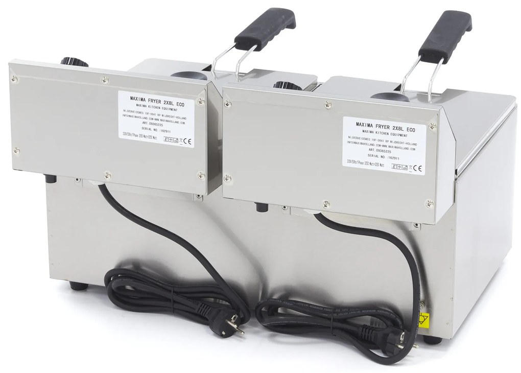 Deep Fryer - 2 x 8L - 2 Baskets - up to 2,8kg of Fries