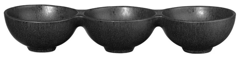 Μπωλ Σερβιρίσματος 3 Θέσεων Grande Nero 5238174 32x10,5cm Black Asa Selection Κεραμικό