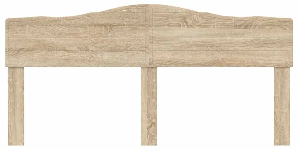 vidaXL Κεφαλάρι με κεφαλάρι Δρύς Sonoma 180 cm Επεξεργασμένο ξύλο