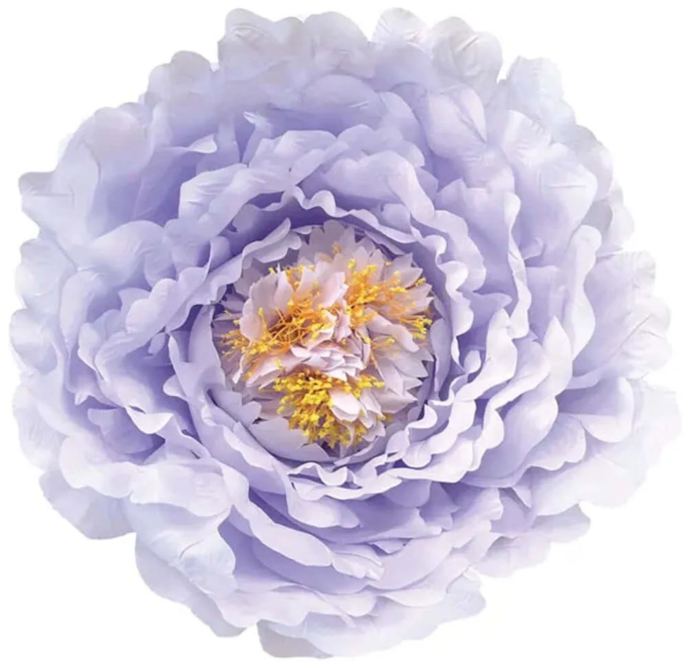 Τεχνητή Κρεμαστή Παιώνια 00-23860-50-6 Φ50cm Lilac Marhome Ύφασμα,Πλαστικό