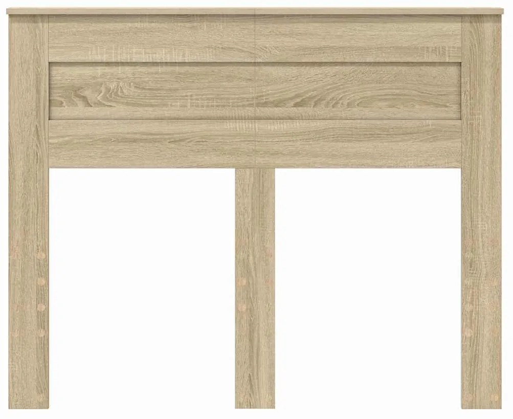 vidaXL Κεφαλάρι με κεφαλάρι Δρύς Sonoma 135 cm Επεξεργασμένο ξύλο