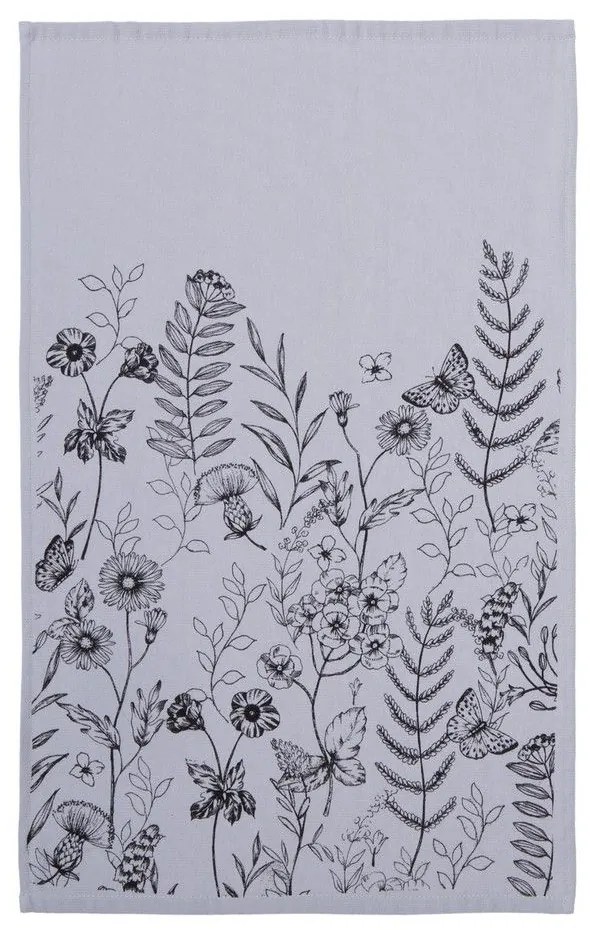 Ποτηρόπανο Spring Grey Nef-Nef 40x60cm 100% Cotton