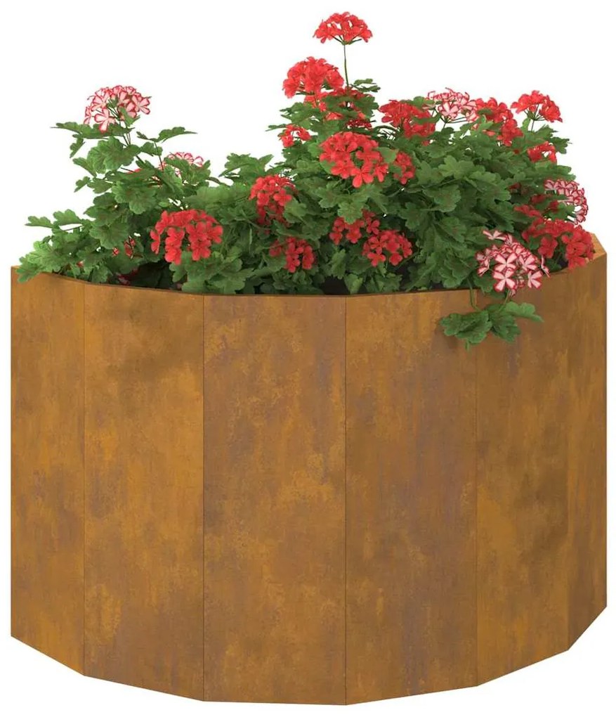 vidaXL Γλάστρα Σκ rusty 90 x 45 x 50 εκ. Ατσάλι Σκληρυθέν στον Αέρα