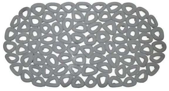 Estia Πατάκι - Ταπέτο Μπάνιου Αντιολισθητικό PVC 68x35cm Ανθρακί 02-11604