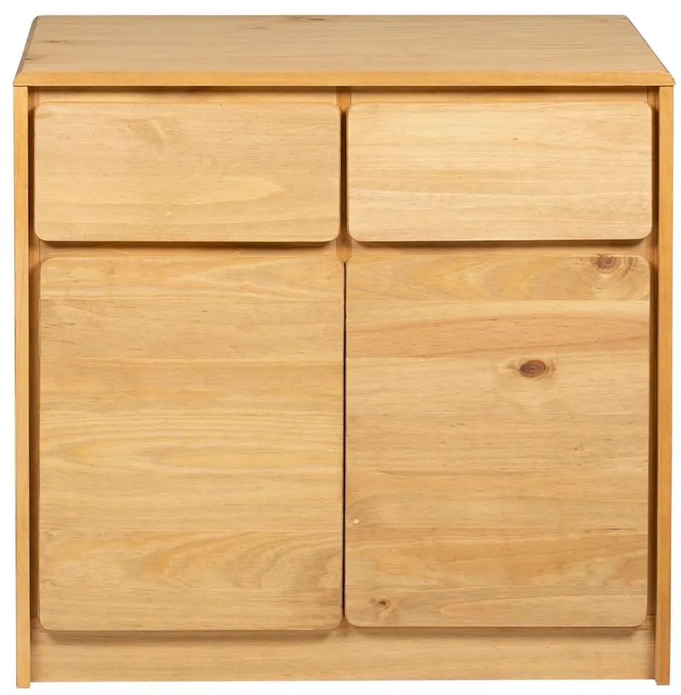 vidaXL Ντουλάπι SAUDA Δρυς 80x43x75,5 εκ. από Μασίφ Ξύλο Πεύκου