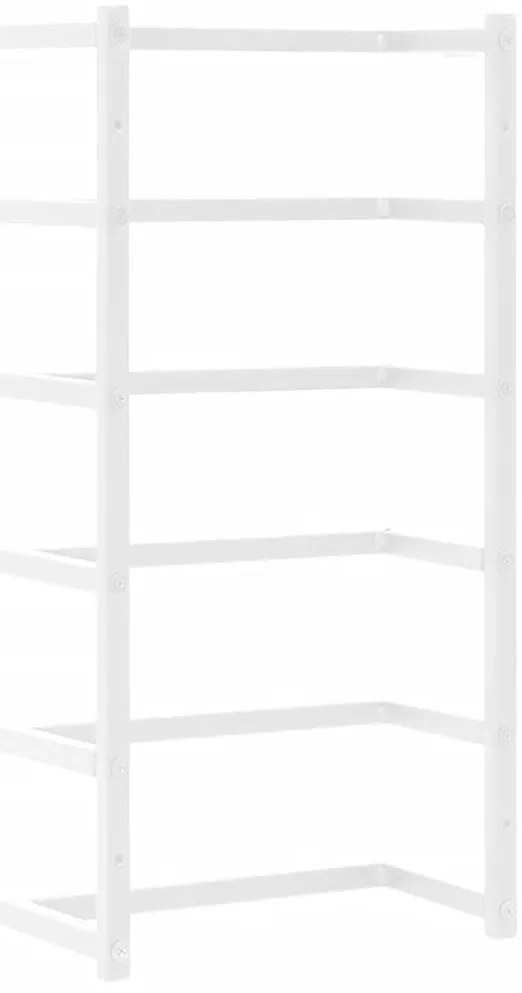 vidaXL Βάση για Πετσέτες Επιτοίχια Λευκή 24 x 12 x 48 εκ. Ατσάλινη