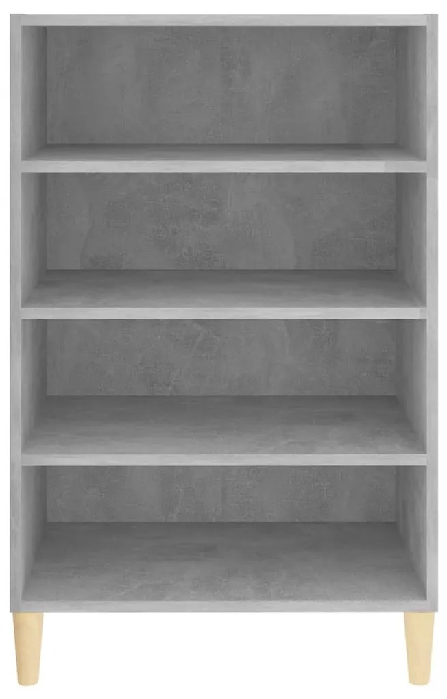 vidaXL Ραφιέρα Γκρι Σκυροδέματος 57 x 35 x 90 εκ. από Επεξ. Ξύλο