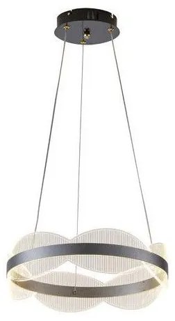 Κρεμαστό Φωτιστικό Οροφής LED 48W Ασημί Φ45cm Arte Illumina Torino 144-15043 Eurolamp 144-15043 Ασημί