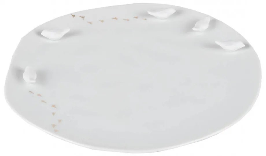 Πιάτο Πορσελάνινο Birds RD0015536 Φ22,5cm White Raeder Πορσελάνη