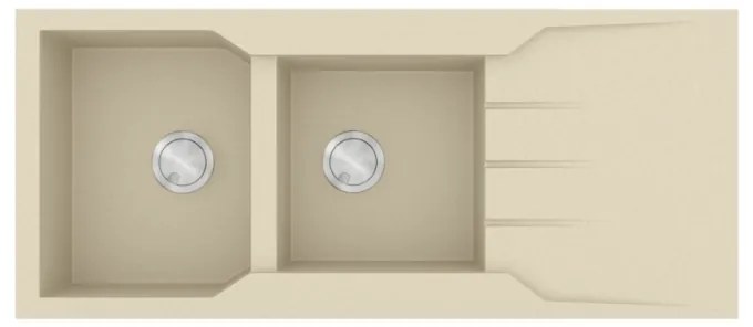 Sanitec Granite 801 Ocra Ένθετος Νεροχύτης 116 2B 1D