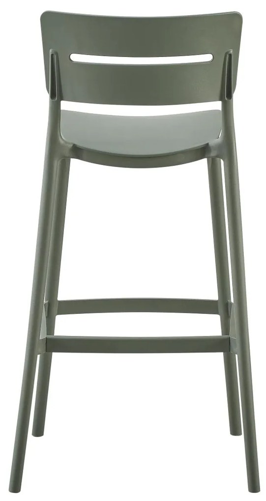 Σκαμπό Μπαρ SNOD2 C6100.05 Olive Green Πολυπροπυλενίου 37,2x50x101,5Υεκ. 37.2x50x101.5 εκ.