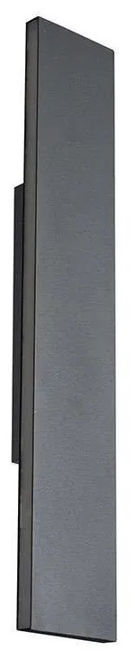 Φωτιστικό Τοίχου-Απλίκα Led Concha 2x900Lm 47x8cm Anthracite-White 225174742 Trio Lighting Metal,Acrylic