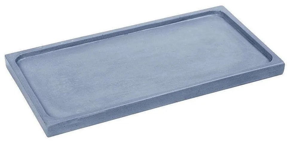 Διακοσμητική Πιατέλα Ορθογώνια TZU103 35x18x2cm Light Blue Espiel Cement