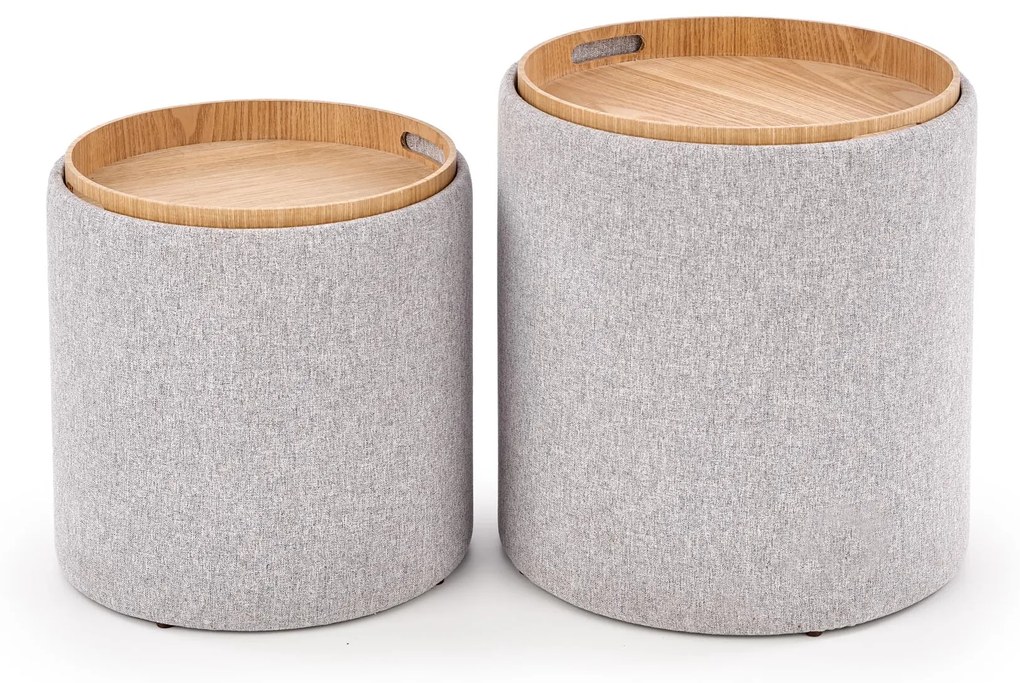 AVIKO set of two color: light grey DIOMMI V-CH-AVIKO-PUFA DIOMMI-60-20376