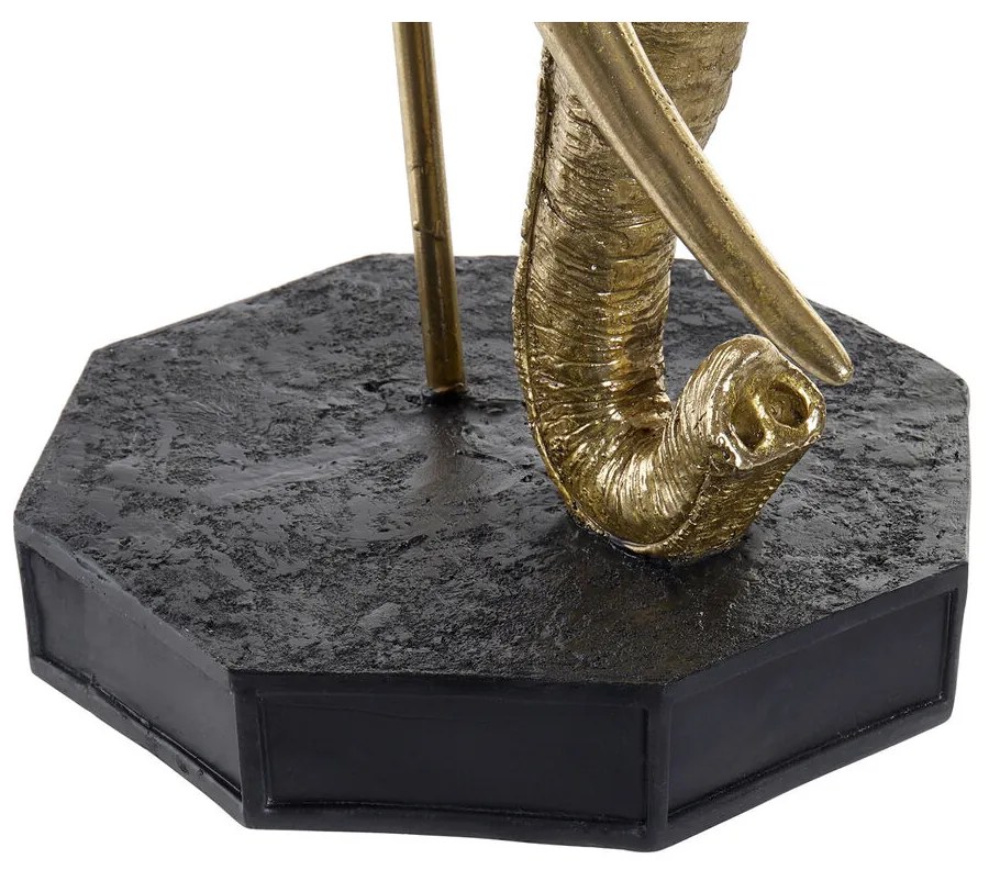 Διακοσμητική Φιγούρα DKD Home Decor Μαύρο Χρυσό Ελέφαντας Ανατολικó 60 x 36 x 73 cm