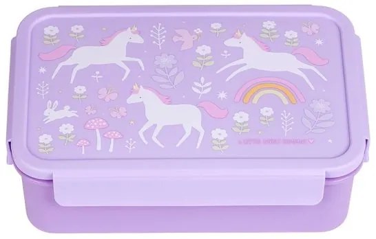 A Little Lovely Company Δοχείο Φαγητού 22x7x14.5cm Unicorn Dreams BBUDPU70