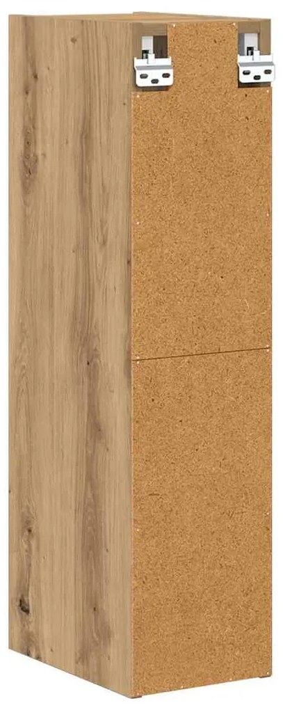 vidaXL Κρεμαστό ντουλάπι Riga Artisan Oak 20 x 29,5 x 80 εκ.
