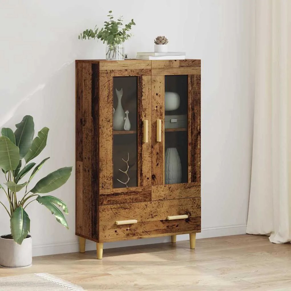 Highboard Παλιό Ξύλο 70 x 31 x 115 εκ Επεξεργασμένο ξύλο