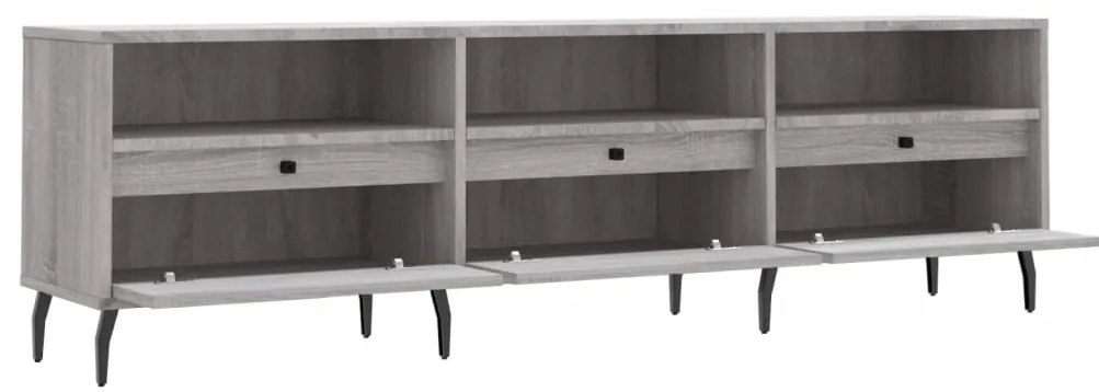vidaXL Έπιπλο Τηλεόρασης Γκρι Sonoma 150x30x44,5 εκ. από Επεξεργ. Ξύλο