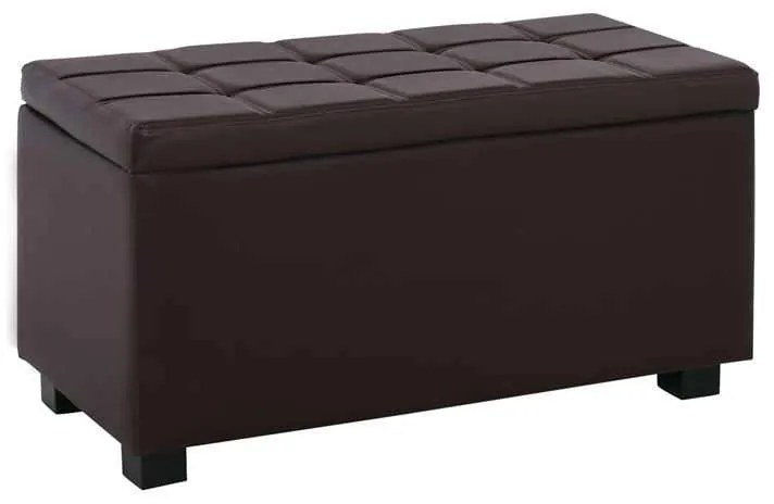 Σκαμπώ Denise Αποθ/κό 88x43 PU Σκ.Καφέ