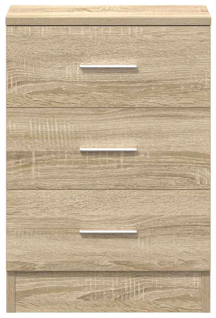 vidaXL Κομοδίνο Χρώμα Sonoma Δρυς 38 x 35 x 56 εκ. από Επεξ. Ξύλο