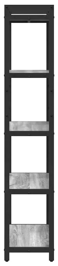 vidaXL Βιβλιοθήκη Γκρι sonoma 60 x 30 x 153 εκ Επεξεργασμένο ξύλο