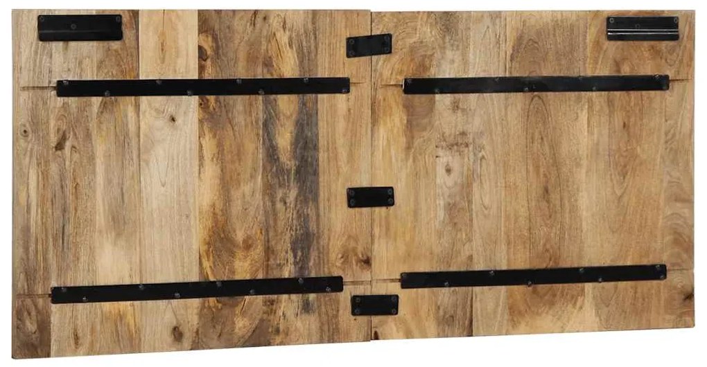 vidaXL κεφαλάρι 120 cm μασίφ ακατέργαστο ξύλο Mango
