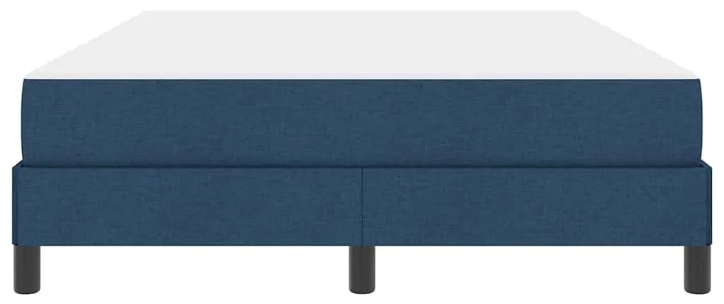 vidaXL Κρεβάτι με ελατήρια με στρώμα Μπλε 140 x 200 cm ύφασμα