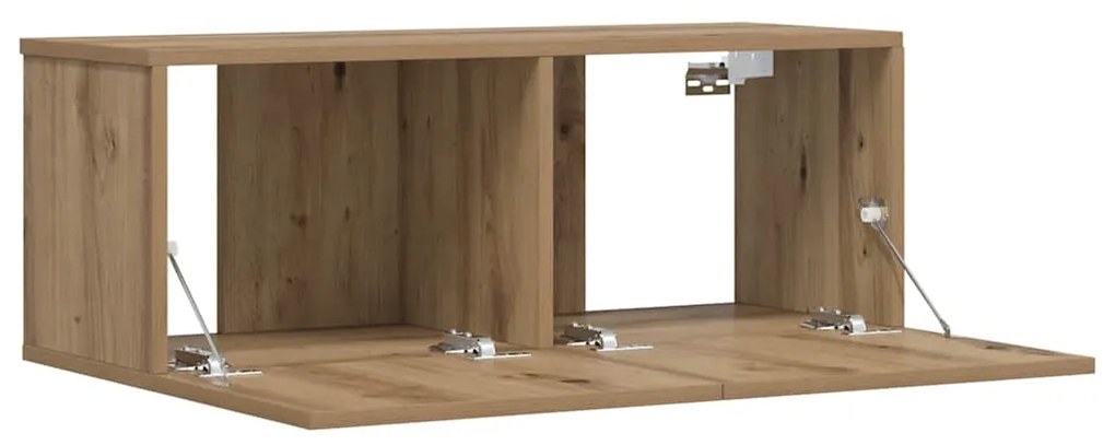 vidaXL Επίτοιχο ντουλάπι τηλεόρασης Artisan Oak 80x30x30 cm