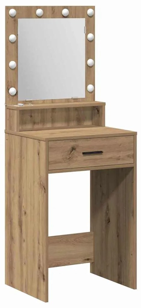 vidaXL Κομοδίνο artisan δρυς 50 x 41 x 135 εκ Επεξεργασμένο ξύλο