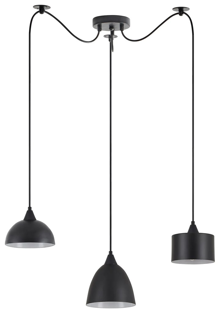 SE21-BL-B10-BL3-MS123 ADEPT FLEX Black Metal Shade Pendant+ HOMELIGHTING 77-8959