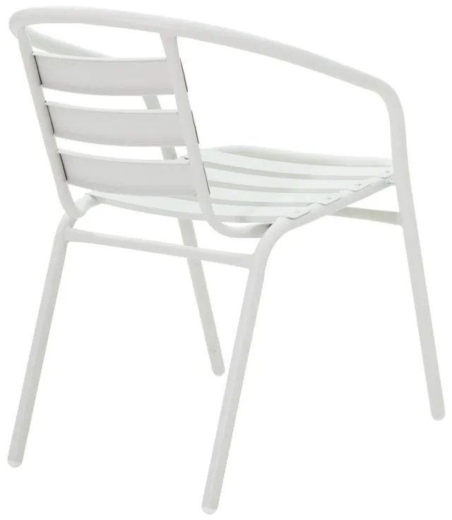 Τραπεζαρία Valor-Tade σετ 5τεμ μέταλλο σε λευκή απόχρωση