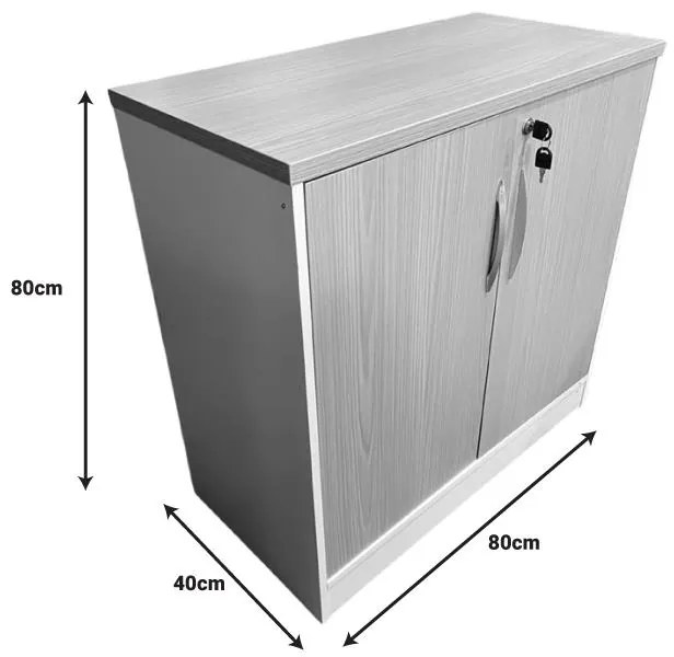 Ντουλάπι γραφείου Armadi σε Sonoma - Λευκό 80x40x80εκ 80x40x80 εκ.