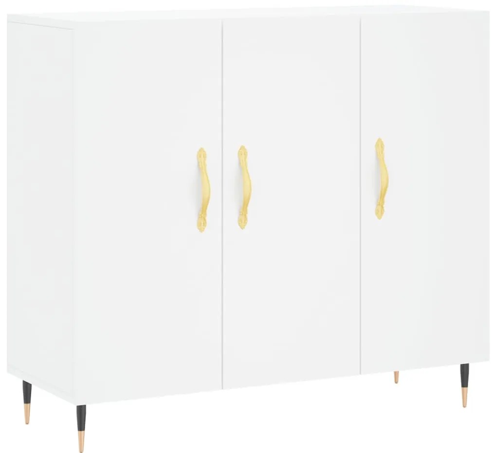 vidaXL Μπουφές Λευκός 90 x 34 x 80 εκ. από Επεξεργασμένο Ξύλο