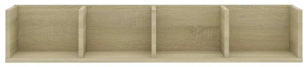 vidaXL Ράφι Τοίχου για CD Sonoma Δρυς 100 x 18 x 18 εκ. από Επεξ. Ξύλο