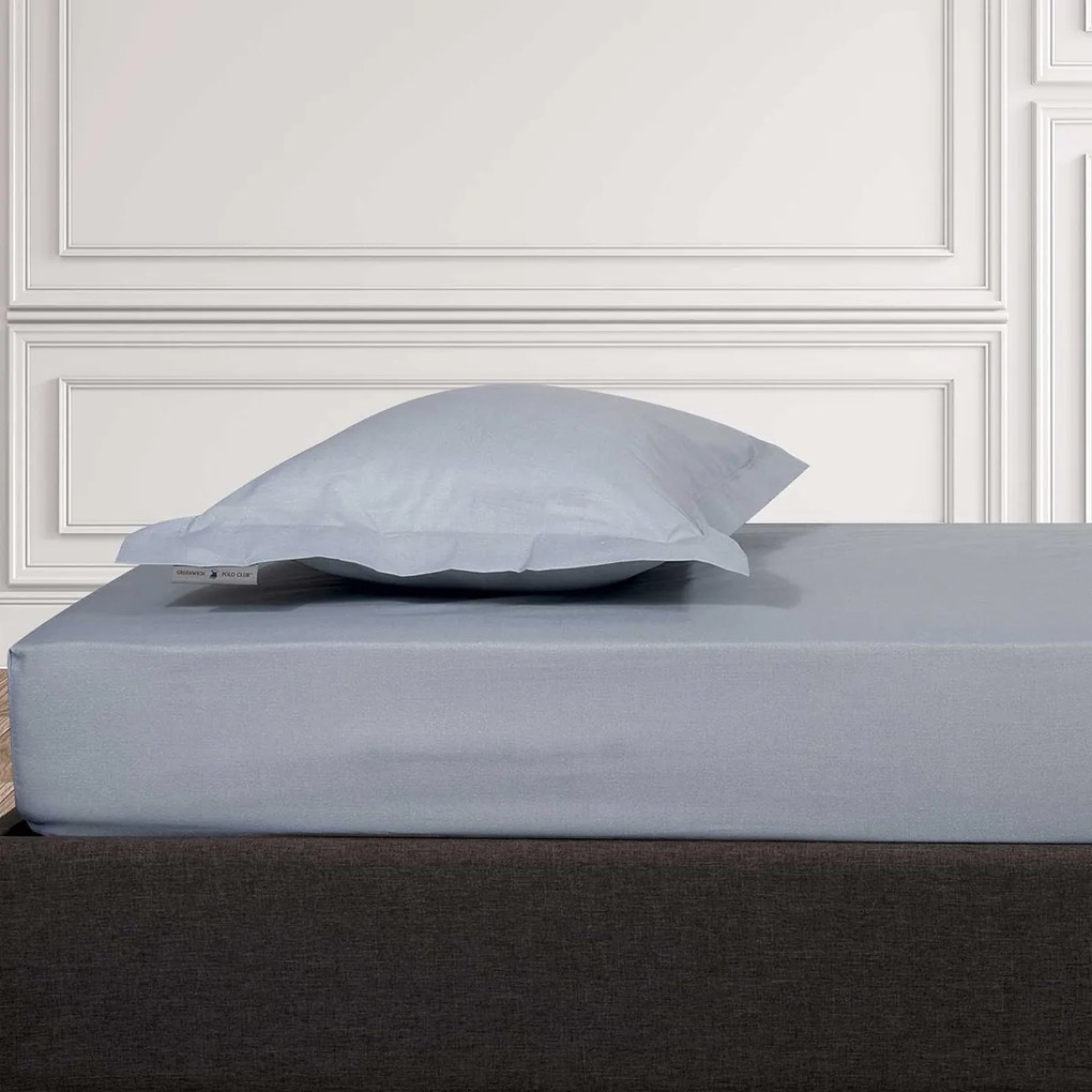Σεντόνι King Size Με Λάστιχο (180x200+35) Greenwich Polo Club Loft Γκρι
