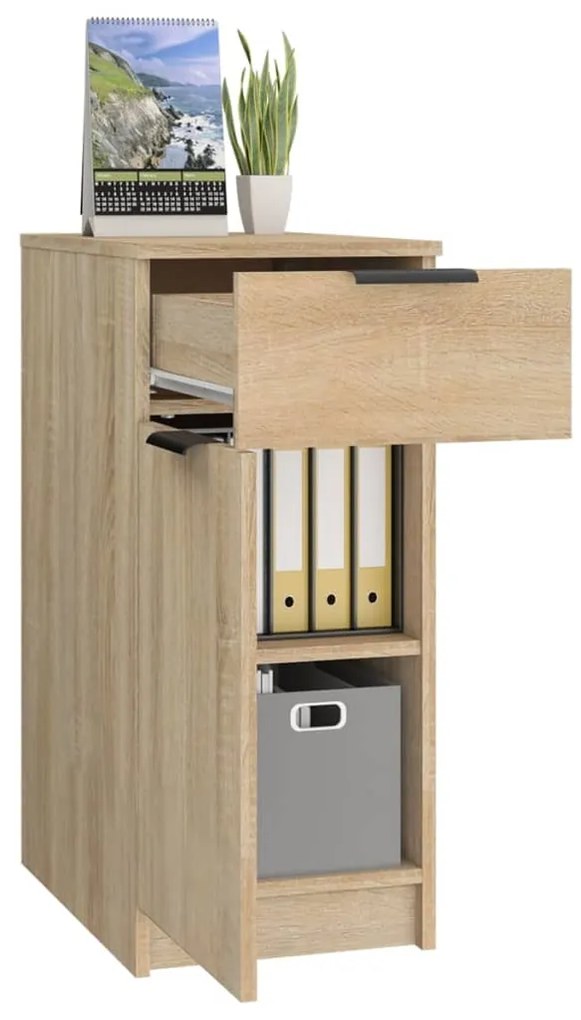 vidaXL Ντουλάπι Γραφείου Sonoma Δρυς 33,5x50x75 εκ. Επεξεργ. Ξύλο