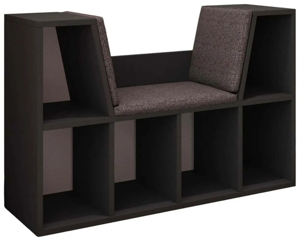 Σκαμπό Με Ραφάκια Livora 382NRC1316 103x30x63cm Anthracite