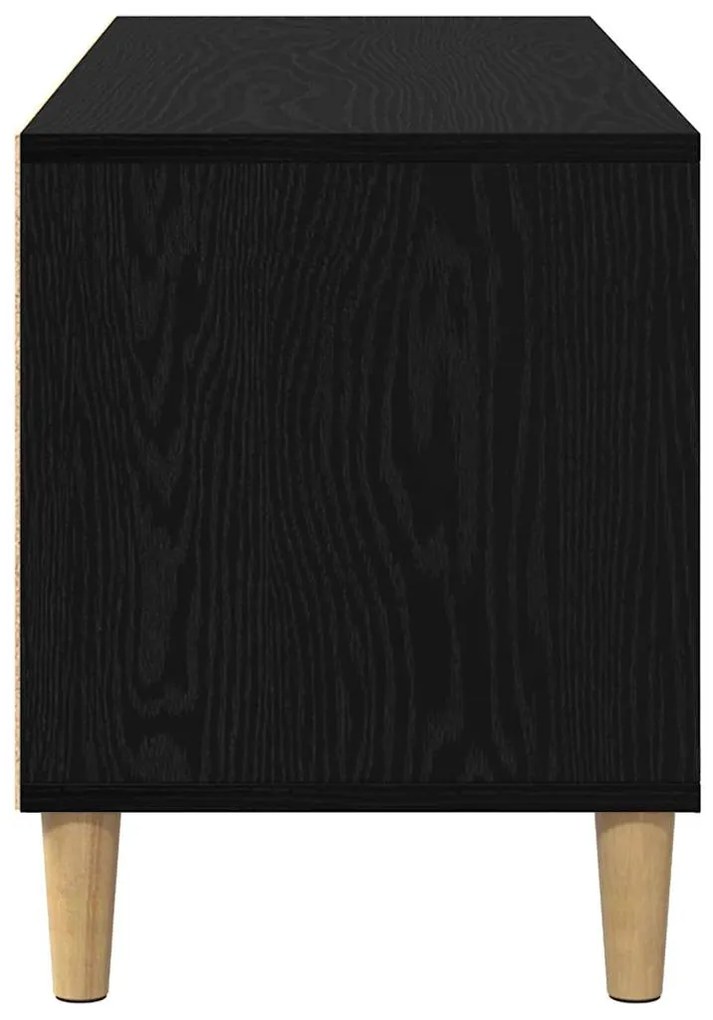 vidaXL Ντουλάπι TV Μαύρη Οξυά 100 x 34,5 x 44,5 εκ. Επεξεργασμένο ξύλο