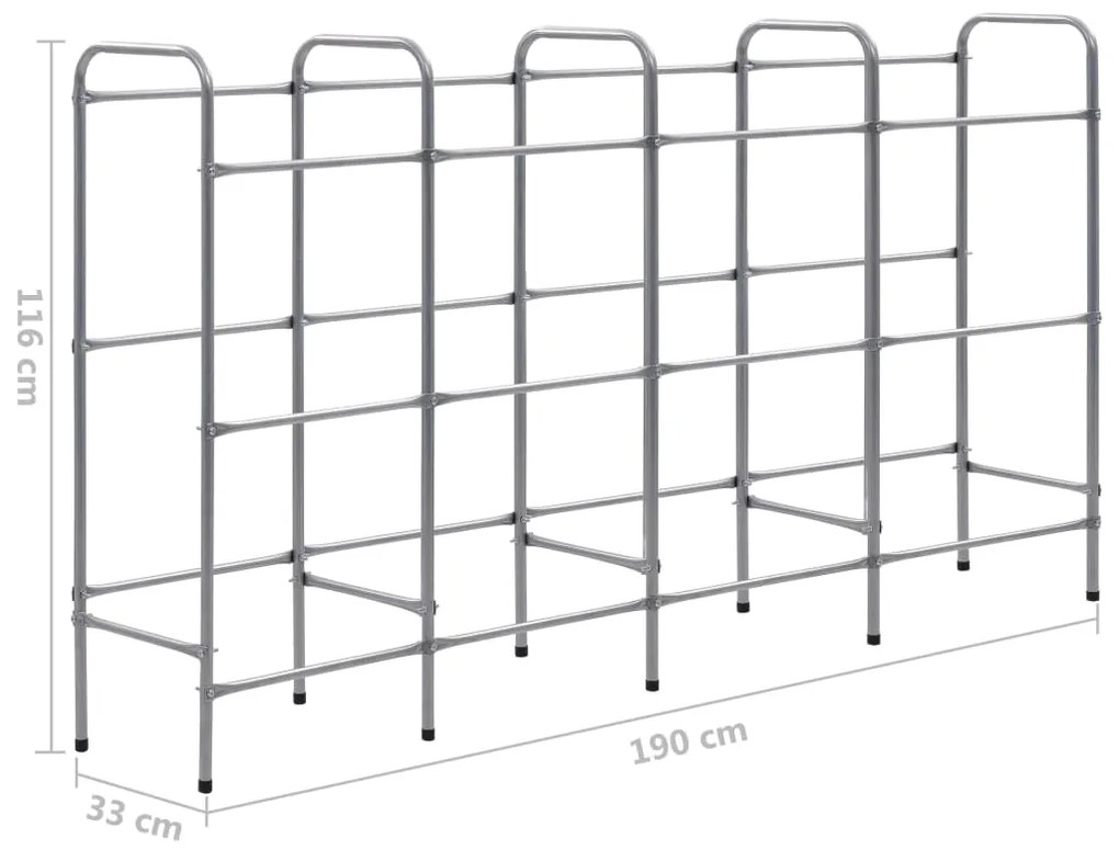 ΣΤΑΝΤ ΓΙΑ 12 ΤΕΛΑΡΑ ΑΠΟΘΗΚΕΥΣΗΣ ΑΣΗΜΙ 190X33X116 ΕΚ. ΑΤΣΑΛΙΝΟ 285215