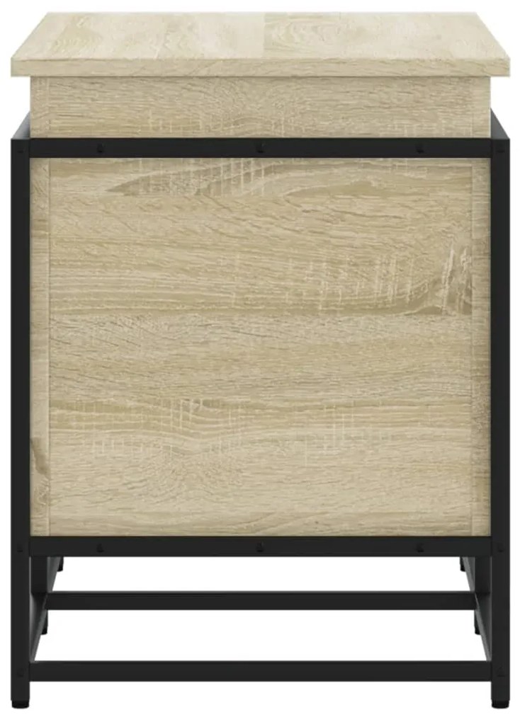 Κουτί Αποθήκευσης με Sonoma Δρυς 80x40x51,5 εκ. Επεξ. Ξύλο - Καφέ