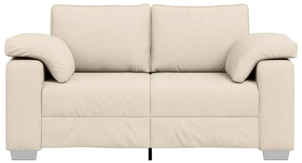 vidaXL Καναπές Μπεζ 160 x 77 x 82 εκ Ύφασμα μείγματος λινών