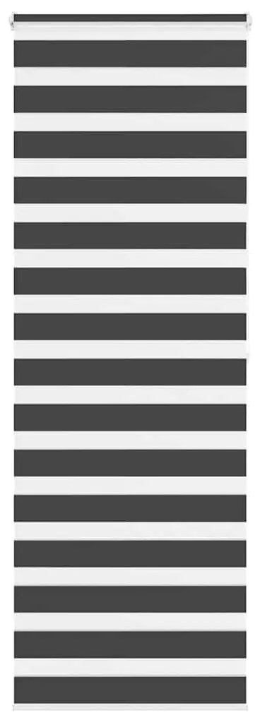 vidaXL Ζέβρα τυφλή Μαύρο Πλάτος υφάσματος 65,9 εκ. Πολυεστέρας