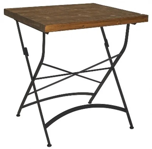 Τραπέζι Κήπου Toledo/TW 02-00-1282 70x70x77cm Black-Walnut