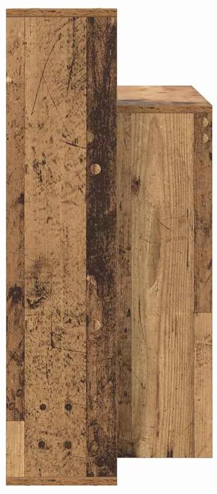 vidaXL Γραφείο με ράφι Παλαιό ξύλο 100 x 40 x 90 cm Επεξεργασμένο ξύλο