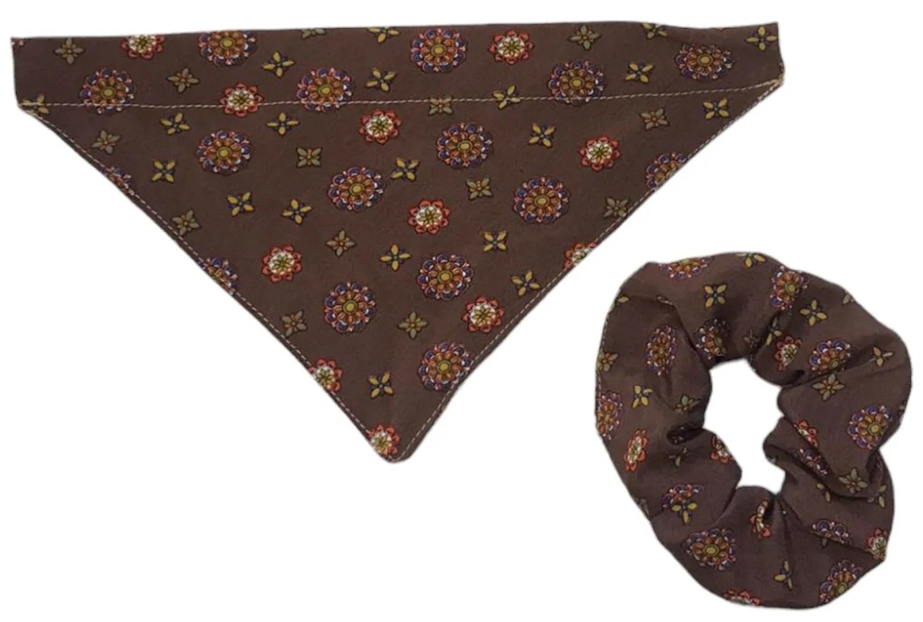 Σετ Μπαντάνα Σκύλου και Scrunchy 28x16 DES 003