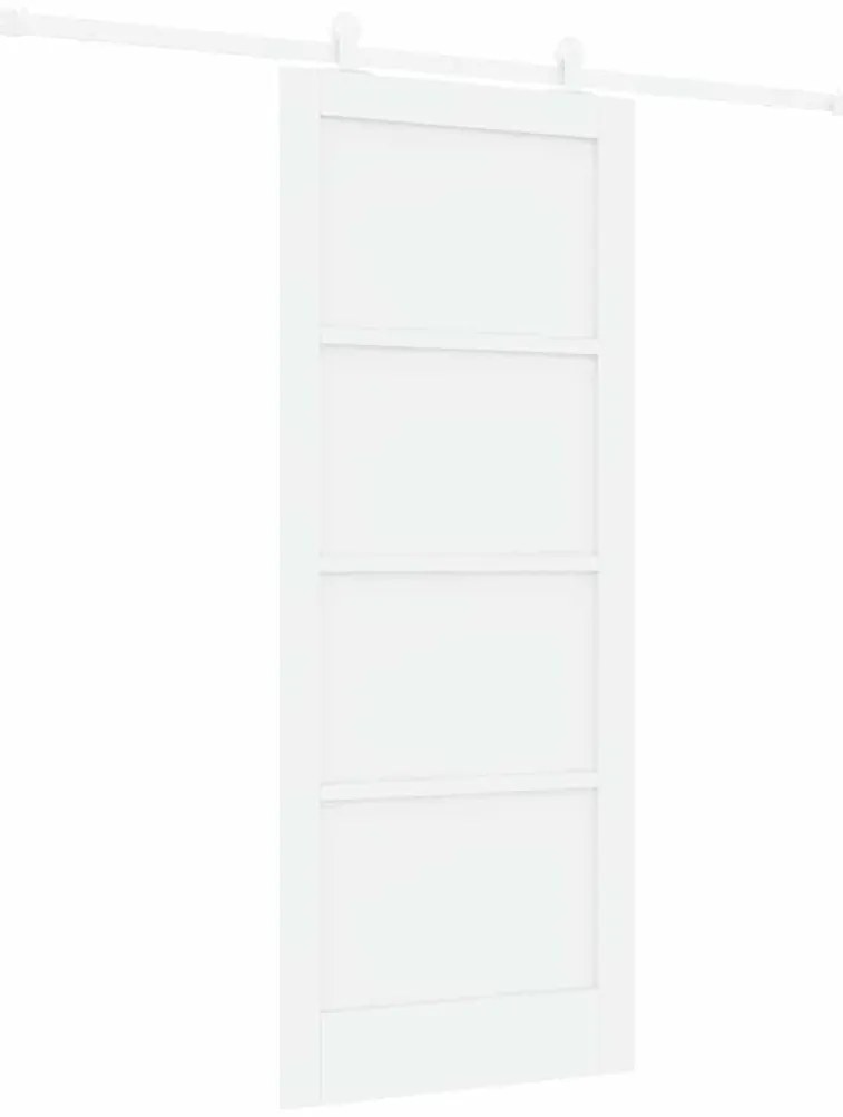 vidaXL Σετ Συρόμενης Πόρτας ORKDAL Λευκό 83 x 202 εκ.