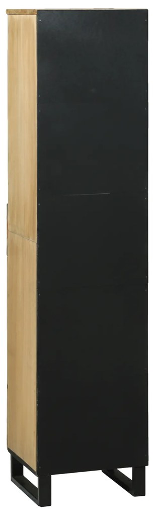 vidaXL Ντουλάπα Μπάνιου 38x33.5x160 εκ. από μασίφ ξύλο Μάνγκο