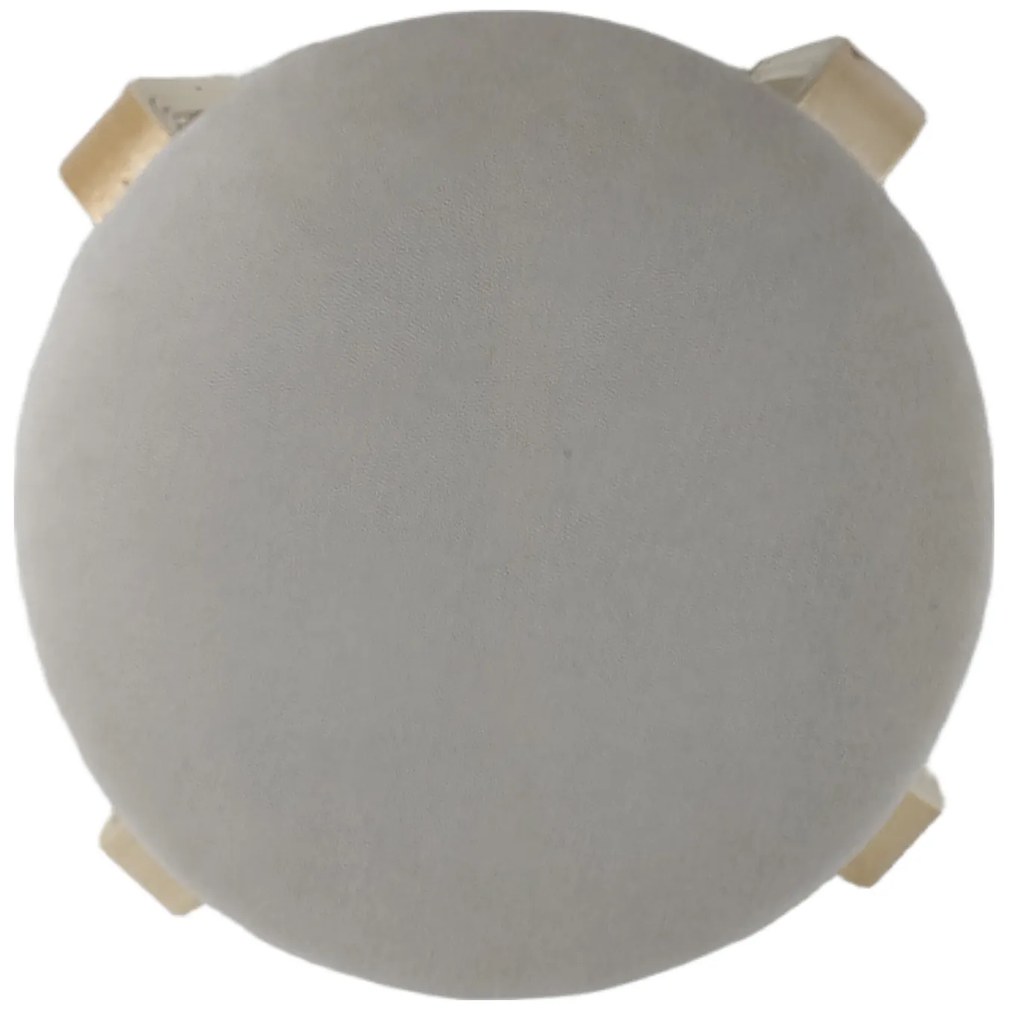 Σκαμπό ArteLibre MILOA Mπεζ/Φυσικό Ύφασμα/Ξύλο 42x42x45cm