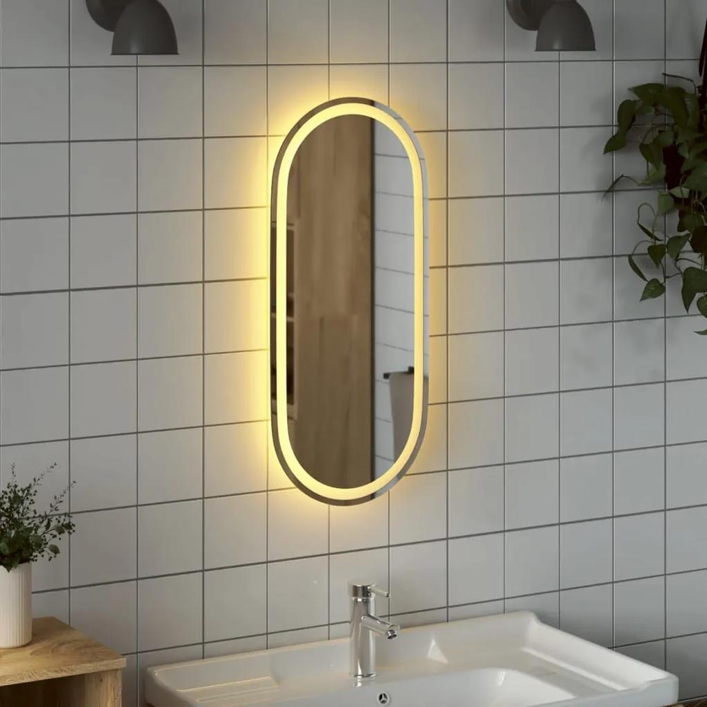 Καθρέφτης Μπάνιου με LED Οβάλ 80 x 35 εκ. - Διαφανές
